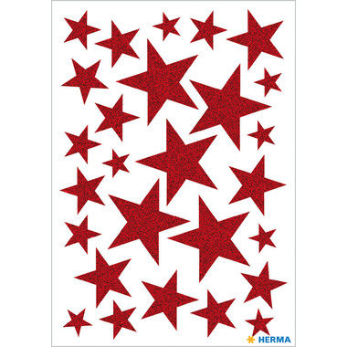 HERMA Sticker Etoile 15099 rouge 27 pcs. /1 flls.