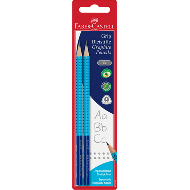 FABER-CASTELL Crayon Grip B 517093 ass. 2 pcs.
