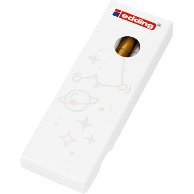 EDDING Paintmarker 751 1-2mm 751-E3-met gold/silver/white 3 pcs