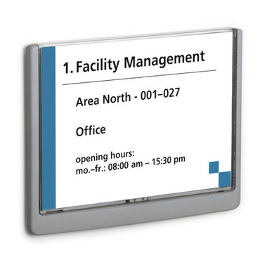 DURABLE Plaque de porte Click Sign A5 486637 graphite,plastique 210x148.5mm
