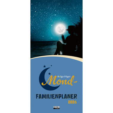 HEYNE Mond-Familienplaner 2026 9783453239579 1M/1P DE 22.4x48.5cm