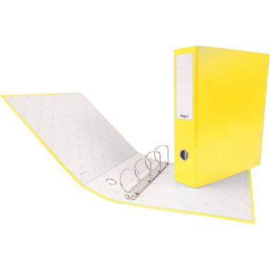 BIELLA Zeigebuch Dinor-Quatro 7cm 12644720U gelb, 4-Ring A4