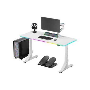Ultradesk Gaming Desk Iron White