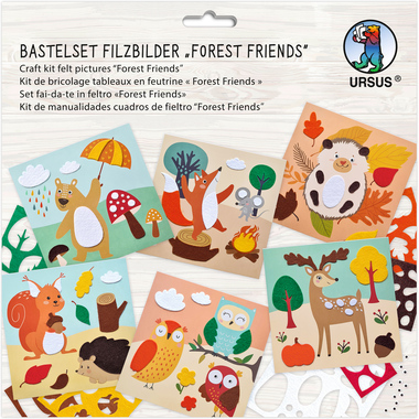URSUS Bastelfilz Set 8800002F Forest Friends