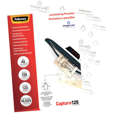 FELLOWES Pelicole per laminazione A5 5307302 lucido, 125my 100 pezzi