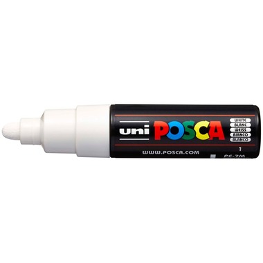 POSCA Marker 4.5-5.5mm PC-7M WHITE bianco