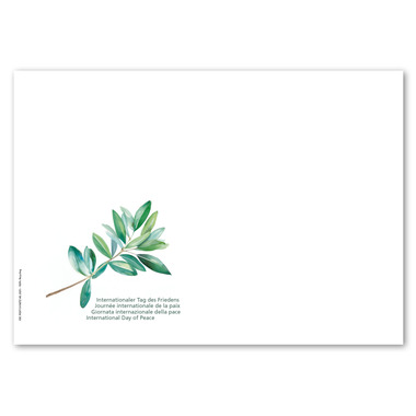 First-day cover Dove of peace Unstamped first-day cover (FDC) C6