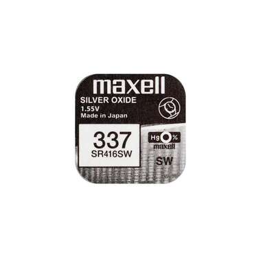 Maxell Europe LTD. Batteria a bottone 337 SR416SW, 10 pezzi