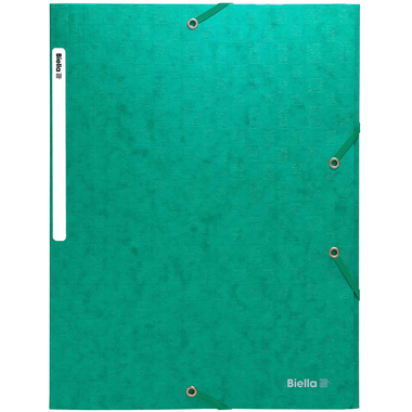 BIELLA Gummibandmappe A4 17840030U grün, 590gm2 220 Bl.