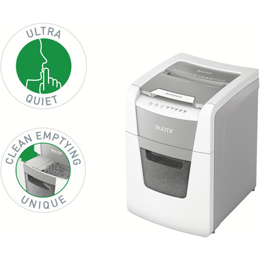 LEITZ Aktenvernichter IQ AF 8011-20-00 Small Office 100, P-4, 34lt