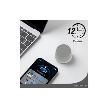 4smarts Haut-parleur Bluetooth SoundForce Gris, Argenté
