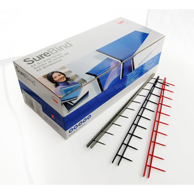 GBC SureBind Bindestrips 25mm A4 1132845 blau 100 Stück