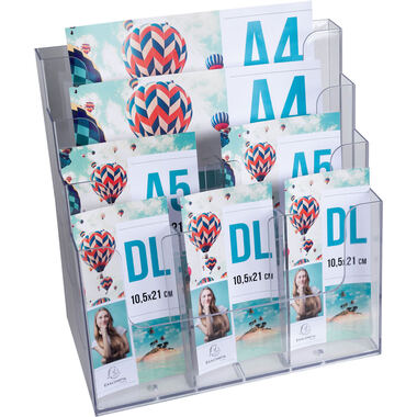 EXACOMPTA Porte-brochures Multi format 74258D transparent