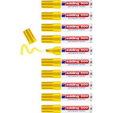 EDDING Permanent Marker 500 2-7mm 500-5 gelb
