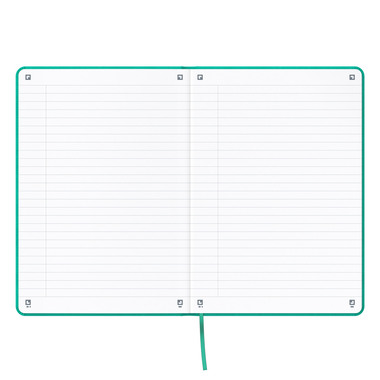 OXFORD Signature Notizbuch 400154947 A5, liniert 80 Blatt, türkis