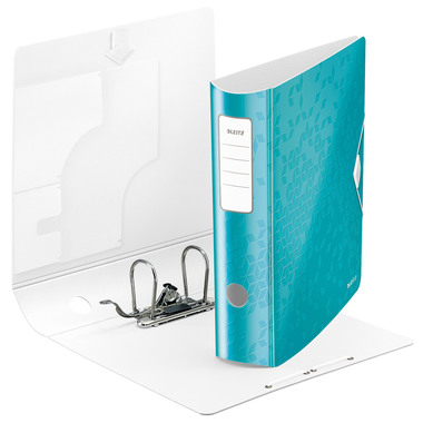 LEITZ Classeur WOW Active 180° 8.2cm 11060051 bleu glacier A4