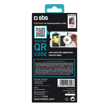 Protective glass film for Samsung Galaxy A20s