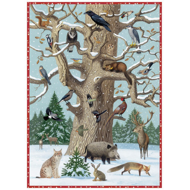 COPPENRATH Calendario da parete 70003 animale in inverno