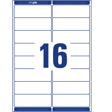 AVERY ZWECKFORM Adressetiketten 99,1x33,9mm L7162-100 weiss 1600 Stk./100 Blatt