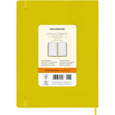 MOLESKINE Taccuino Color 25x19cm 56598853056 giallo, rigato, 192 p., HC