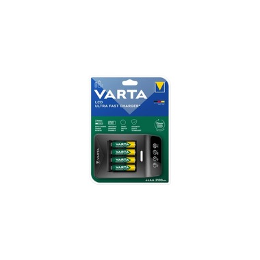 Varta Charger LCD Ultra Fast Charger+ + 4x AA 2100 mAh USB-C
