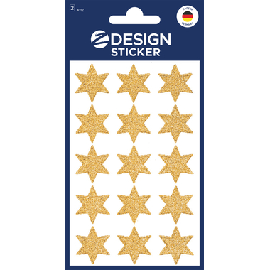 Z-DESIGN Sticker Creative Sterne 4112 gold 30 Stück/2 Blatt