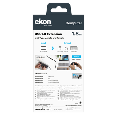 Type A USB Extension Cable