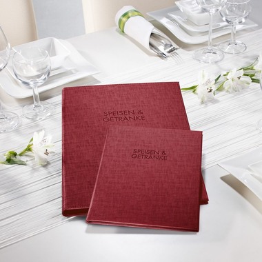 SIGEL Présentoire menu A5 SM113 2x 175x245x12, rouge