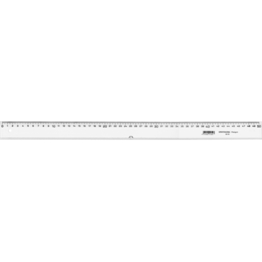 GRAFONORM Flachlineal 50cm 88/50 Plexi