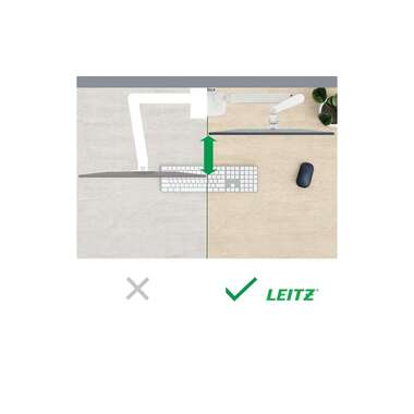 Leitz Workplace Tischhalterung Single Monitorarm Ergo bis 9 kg – Grau
