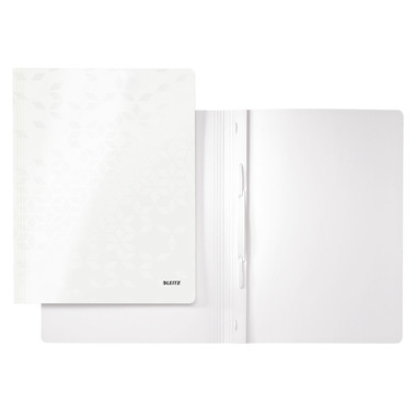 LEITZ Schnellhefter WOW A4 30010001 perl weiss
