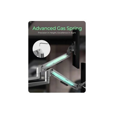 ICY BOX Tischhalterung bis 7 kg – Silber