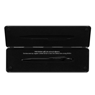 CARAN D'ACHE Stylo à bille 849 Black Code 849.496 noire, avec boite métal