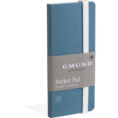 GMUND Pocket Pad 6.7x13.8cm 38060 denim,blanko 100 Seiten