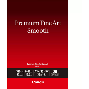 CANON Premium Paper 310g A3+ FASM2A3+ Fine Art Smooth 25 feuilles