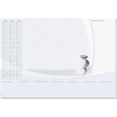 SIGEL Sous-main Kalendarium H6370 D/E/F 59,5x41cm