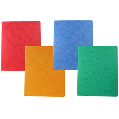 BÜROLINE Pressspanheft ass. A4 610060 kariert,4mm,80g,Rand 48 Blatt