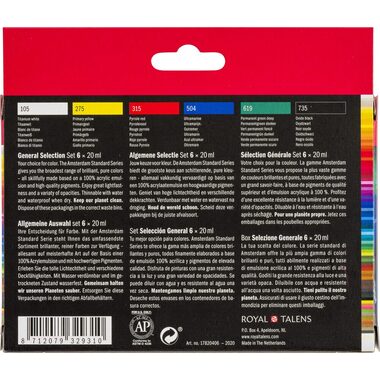 AMSTERDAM Standard Series Acryl Set 17820406 6x20ml