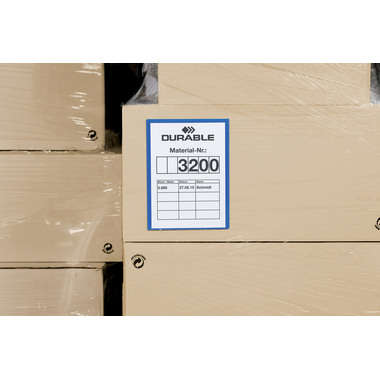 DURABLE Kennzeichnungstasche A4 179707 selbstklebend,hoch,50 Stück
