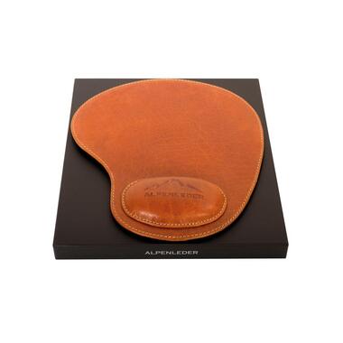 Alpenleder Tappetino per mouse Salem Cognac