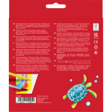 FABER-CASTELL Farbstift Kinder Aquarell 114425 24er Etui