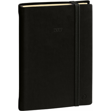 QUO-VADIS Agenda Silk Aff.Prest. 2027 285961Q 1S/2P nero ML 10x15cm