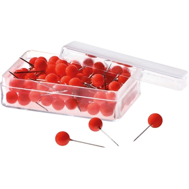 MAGNETOPLAN Aiguilles Pinboard 111165006 rouge, 6x19mm 100