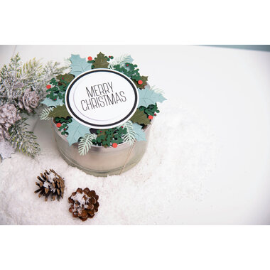 SIZZIX Emporte-piéces feuilles hiver 662571 Set de 8