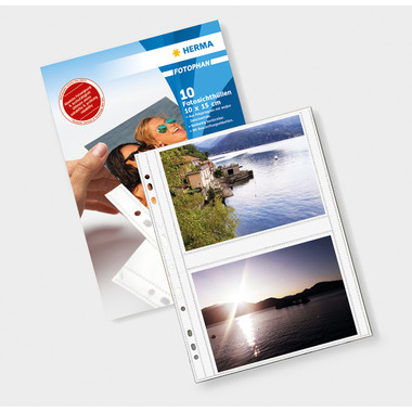 HERMA Dossier Fotophan 10x15cm 7586 4 pièces/10 feuilles