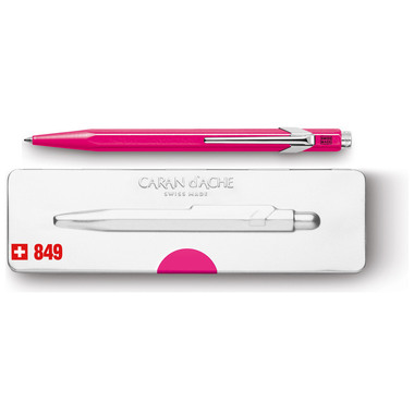 CARAN D'ACHE Stylo à bille 849 Pop Line 849.590 rose, avec boite métal