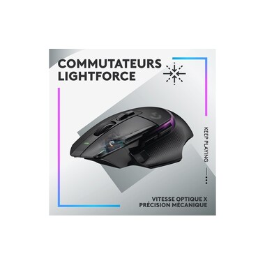 Logitech Souris de gaming G502 X Plus Noir