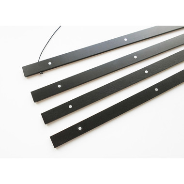 DEBEX Posterleisten 31x2cm LBMG schwarz, magnetisch