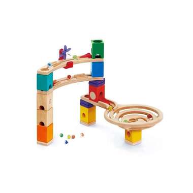 Hape Marble Run Quadrilla Super Spiral Castle & Final Sprint