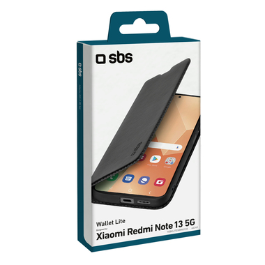 Bookcase mit Kartenfächern für das Xiaomi Redmi Note 13 5G | SBS